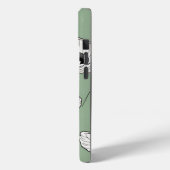 Poppy-Blume zeichnete grüne Blumenkiste Case-Mate iPhone Hülle (Rückseite / Links)