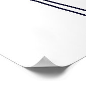 Poppy Botanical Line Art Poster (Ecke)