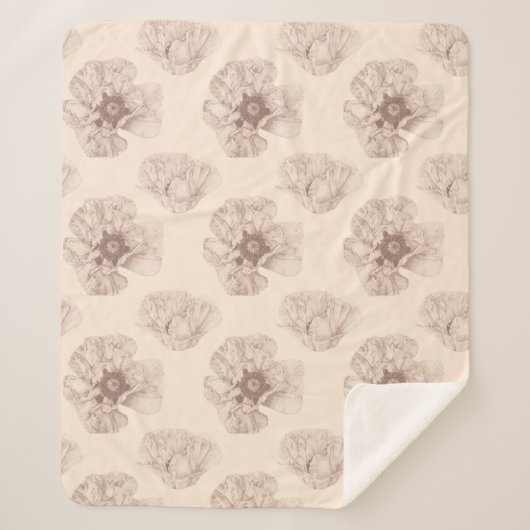 Poppy Botanical Sherpadecke (Vorderseite)