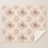 Poppy Botanical Sherpadecke (Vorderseite (Horizontal))
