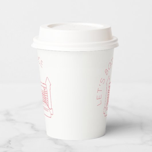 Poppy Bounce House "Let's Bounce" Papier Cup Pappbecher (Links)