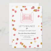 Poppy Bounce House Party Einladung (Vorne/Hinten)