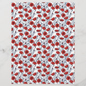 Poppy Bouquet Letterhead (Rückseite)