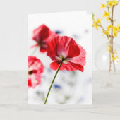 Poppy card karte (Gelbe Blume)