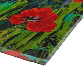 Poppy Charcuterie Glas Schneidebrett (Ecke)