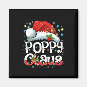 Poppy Claus Weihnachten Santa passende Familien-We Magnet