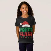 Poppy Claus Weihnachtsleuchten Familie passt zusam T-Shirt (Vorne ganz)