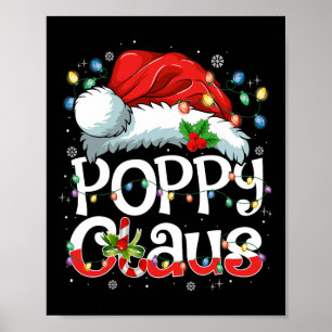 Poppy Claus Xmas Weihnachtsmatte Familie Weihnacht Poster