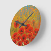 Poppy Clock Runde Wanduhr (Winkel)