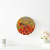 Poppy Clock Runde Wanduhr (Zuhause)