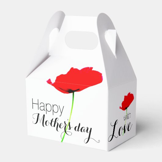 POPPY Collection 01 Mother's Day Favor Box Geschenkschachtel (Vorderseite)