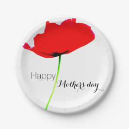 POPPY Collection 02 Muttertag Papier Teller