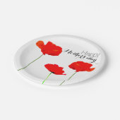 POPPY Collection 05 Muttertag Papier Teller (Schrägansicht)