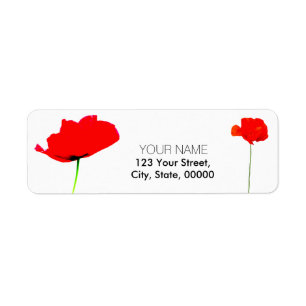POPPY Collection 05 Rücksendeadressen-Aufkleber