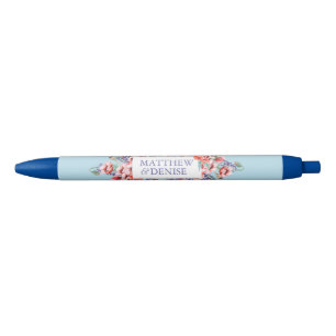 Poppy Collection mit Spun Sugar Blue Hintergrund Kugelschreiber
