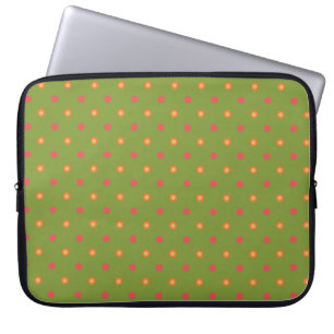 Poppy Colors Polka Dots Neopren Laptop-Sieb Laptopschutzhülle