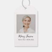 Poppy Cross Memorial Funeral Seed Packet Geschenkanhänger (Rückseite)