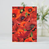 Poppy Dankeskarte (Stehend Vorderseite)