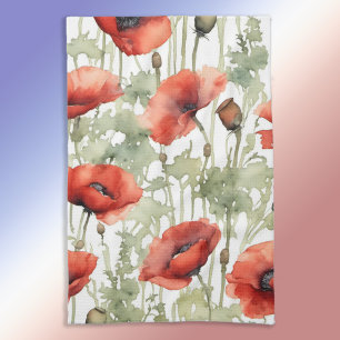Poppy Day v.3 Geschirrtuch