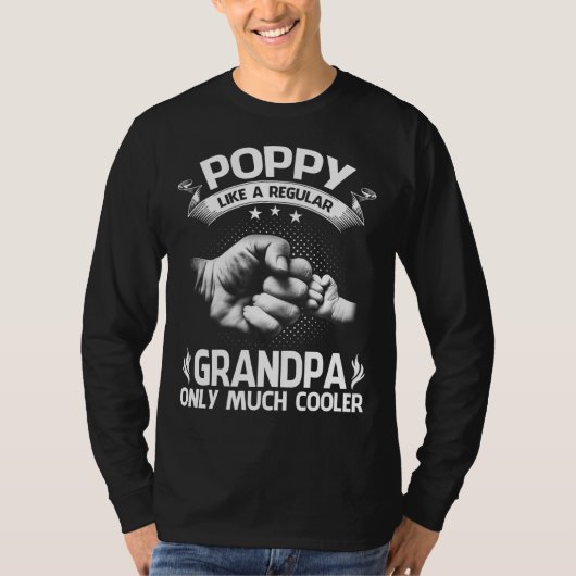 POPPY Definition Like Regular Grandpa Only Cooler  T-Shirt (Vorderseite)
