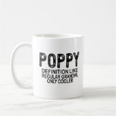 POPPY-Definition wie normale Opa nur Cooler Kaffeetasse (Links)