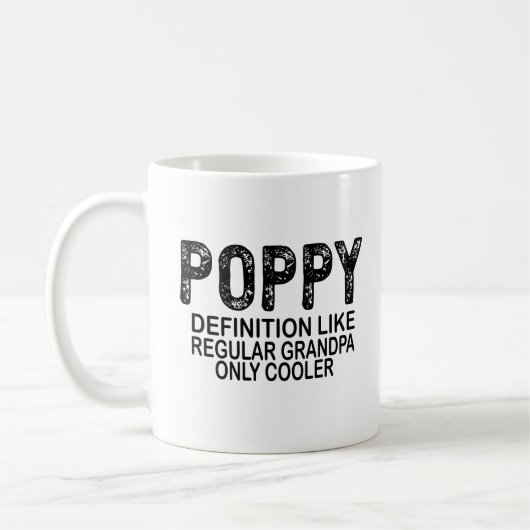 POPPY-Definition wie normale Opa nur Cooler Kaffeetasse (Links)