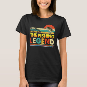 Poppy Der Mann Mythos Angel Legende Vatertag Vin T-Shirt