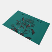 Poppy Doormat - Willkommen - Ihre Farben Fußmatte (Schrägansicht)