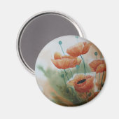 Poppy Dreams Magnet (Vorderseite/Rückseite)