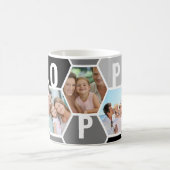Poppy Editable 5 Foto 5 Letter Honeycomb Kaffeetasse (Mittel)