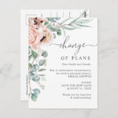 Poppy Eukalyptus: Änderung der Brautpartys Postkarte (Vorne/Hinten)