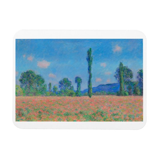 "POPPY FELD. GIVERNY" VON CLAUDE MONET MAGNET (Horizontal)