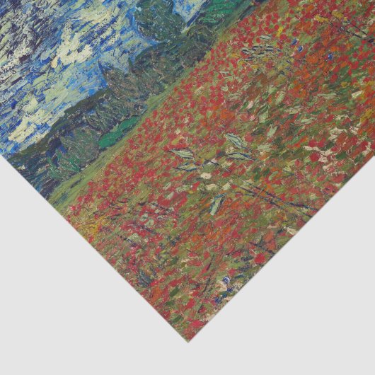 Poppy Feld Van Gough Decoupage Paper Seidenpapier (Ausschnitt)