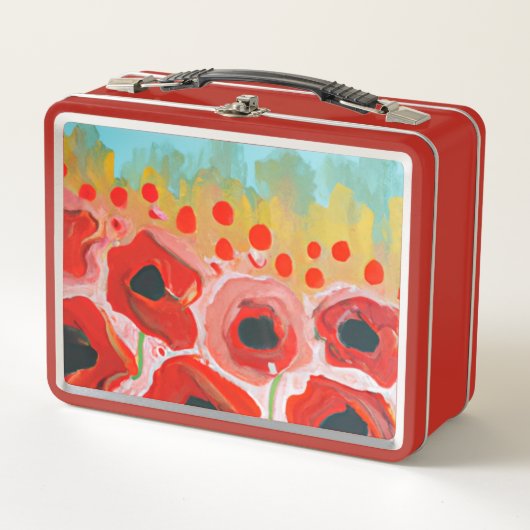 Poppy Field Collection Metall Brotdose (Vorderseite)
