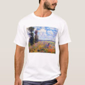 Poppy Field Gemälde von Claude Monet (1875) T-Shirt (Vorderseite)