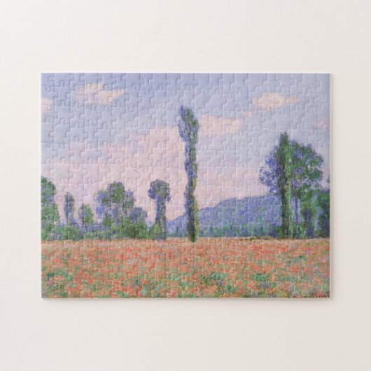 Poppy Field Giverny Monet Puzzle (Horizontal)