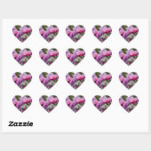 Poppy Field Heart Sticker (Blatt)