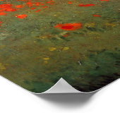 Poppy Field Near Argenteuil von Claude Monet Poster (Ecke)