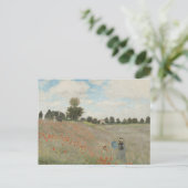Poppy Field Near Argenteuil von Claude Monet Postkarte (Stehend Vorderseite)