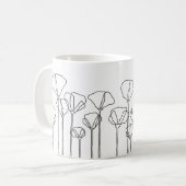 Poppy Field Poster Kaffeetasse (Vorderseite Links)