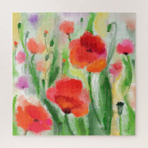 Poppy Field Puzzle Painting