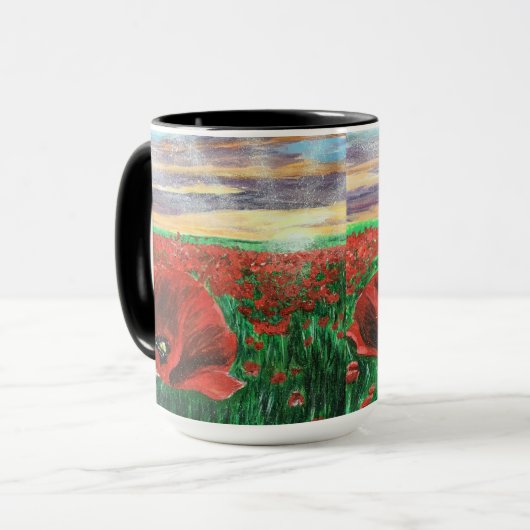 Poppy Field SF Tasse (Vorderseite Links)