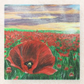 Poppy Field SF Untersetzer (Vorderseite)