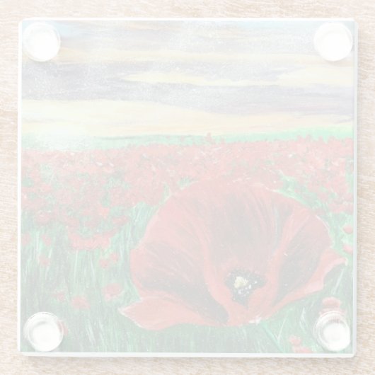 Poppy Field SF Untersetzer (Rückseite)