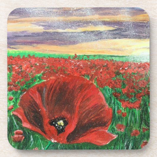 Poppy Field Untersetzer SF (Vorderseite)
