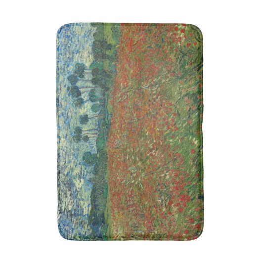 Poppy Field - Vincent van Gogh Badematte (Vorderseite Vertikal)