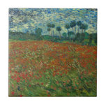 Poppy Field - Vincent van Gogh Fliese<br><div class="desc">Poppy Field - Vincent van Gogh</div>