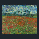 Poppy Field Vincent Van Gogh Fotodruck<br><div class="desc">Poppy Field von Vincent Van Gogh, Öl auf der Leinwand 1890, ist ein Landschaftsbild von riesigen Feldern von brillanten roten Mohn-Blume, die sich bis zu den entfernten Baumreihen und sanften Hügeln. Besetzt, wirbelnd, dick und kräftig aufgetragene Pinselstriche kontrastierender und ergänzender Farben führen das Auge des Betrachters unablässig um die Komposition...</div>