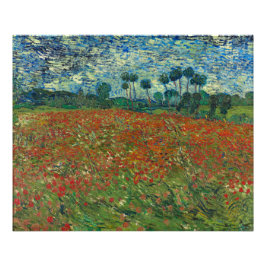 Poppy Field Vincent Van Gogh Fotodruck