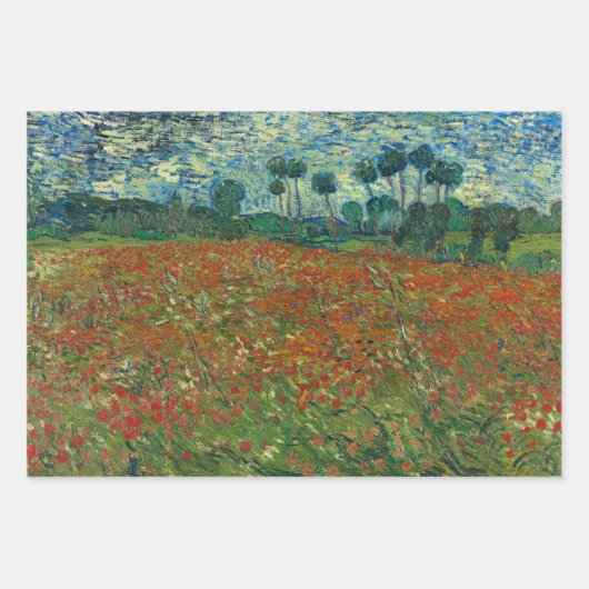 Poppy Field - Vincent van Gogh Geschenkpapier Set (Vorderseite 2)